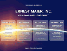 Tablet Screenshot of ernestmaier.com